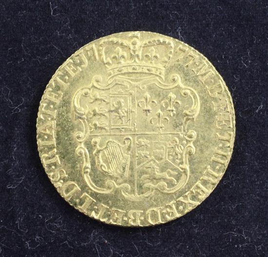 A George III gold guinea, 1777,